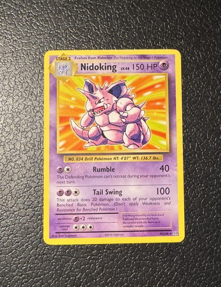 Pokemon Nidoking XY Evolutions common 45/108 MP