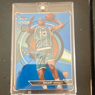 Topps 2023-24 Finest Amari Bailey RC #97 Blue Refractor 117/150 Hornets