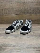 Vans Old Skool Black/White Checkerboard Suede/Canvas Sneakrs Men's Size 13