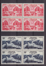 TIMBRES FRANCE NEUFS ** 1948 N 818/819 BLOC DE 4 NATIONS UNIES   REF 2123