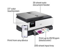 HP OfficeJet Pro 8135e All-in-One Wireless Color Inkjet Printer Scanner Fax8130e