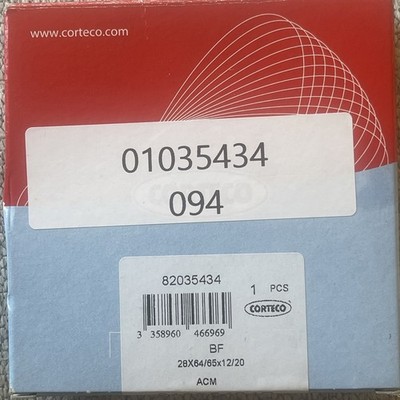 01035434B CORTECO - 28 X 64 X 12 GEARBOX OIL SEAL LAND ROVER, VOLVO DIFFERENTIAL