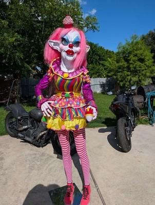 Killer Klowns From Outer space Life Size Spike Clown Halloween Haunted Prop 6 ft