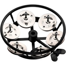 Meinl Hi-Hat Tambourine Black Hi-Hat Accessory