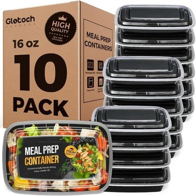 Reusable Meal Prep Containers Leakproof Food Storage Bento Boxes Microwave Safe