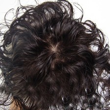 Clip In Human Hair Wavy Hair Toppers For Short Loss Thin Hair Top Replacement