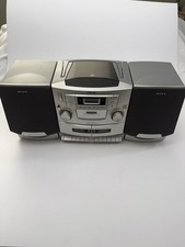 SONY CFD-ZW755 Stereo System Boombox CD/Dual Cassette/Radio Mega Bass WORKS