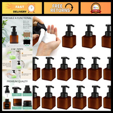 15 Pack 8.5 oz Foaming Soap Dispenser Bottles - Refillable Plastic Pump for Liqu
