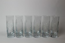 6x Longdrink-Glas / Cocktailglas Kristallglas Handgeschliffen 400ml Luxus Edel