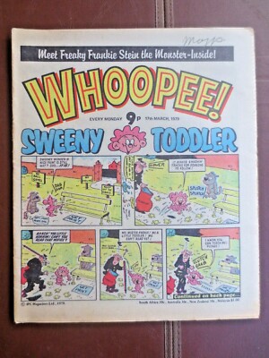  WHOOPEE ! Comic 17 March 1979 Sweeny Toddler Frankie Stein British Weekly IPC 