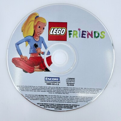 Lego Friends Windows CD-Rom Computer Software Game  2002 CD-Rom Only
