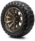 Modz 14" Bomber Matte Bronze Golf Cart Wheels and Tires (23x10.00-14) - Set of 4
