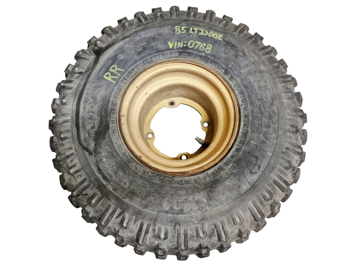 85 Suzuki LT230GE LT230 230 GE Quadrunner Right Rear Wheel