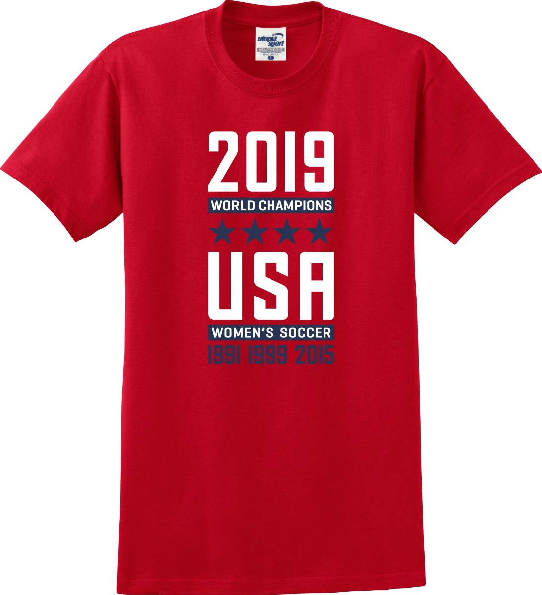USA Women's Soccer 2019 World Champions T-Shirt (S-5X) - Main Image