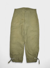 Vintage Military Pants Mens M Cold Weather Trousers Permeable Wool Lined 70s
