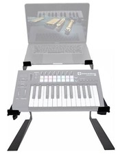 Rockville Dual Shelf Laptop Controller Stand for Novation LAUNCHKEY 25 Keyboard