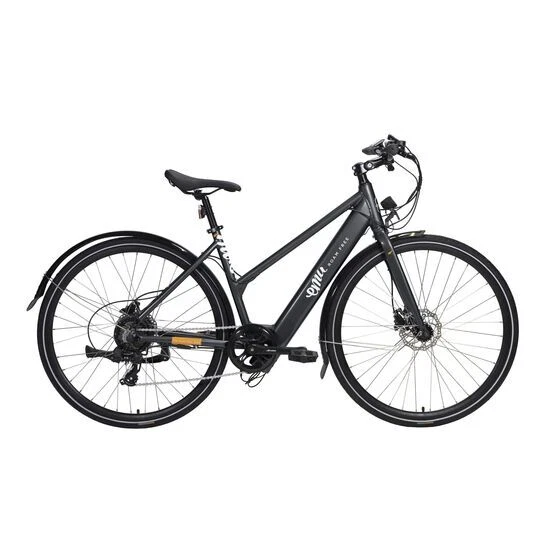 Emu Evo Step Through Hybrid E-Bike E-Bike 10,4Ah Akku 700c Räder grau