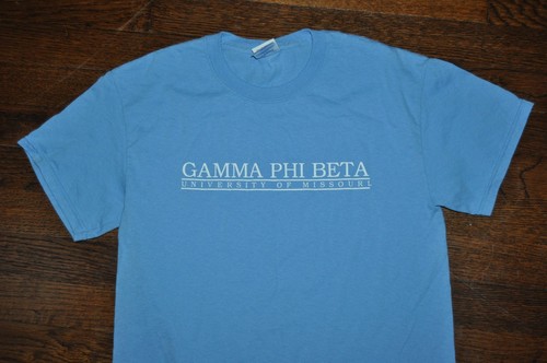 t-shirt small gamma phi beta university of missouri tigers 17 inches pit to pit - Bild 2 von 5