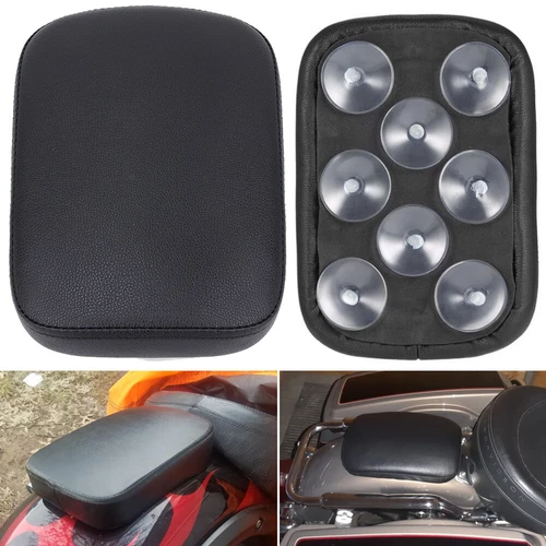 Motorcycle Passenger Seat Pillion Pad 8 Suction Cup For Harley Softail Custom - Picture 8 of 12