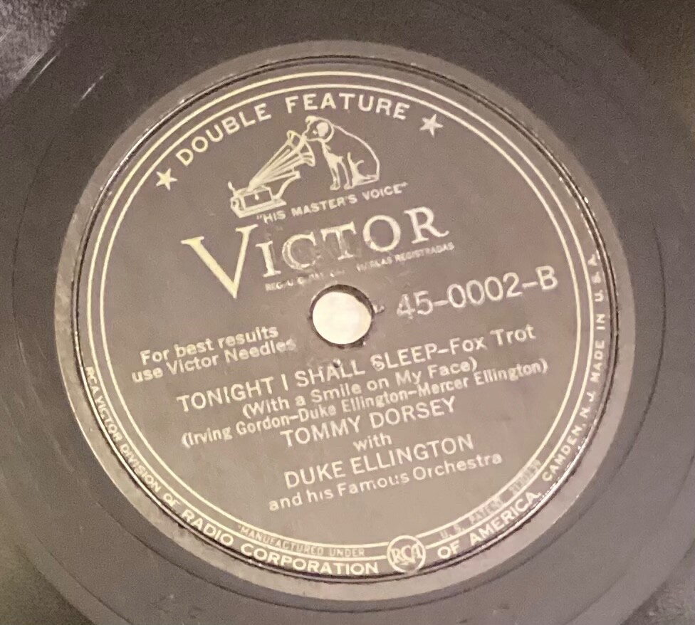 Duke Ellington, Tommy Dorsey – 78 rpm Victor 45-0002: Minor Goes