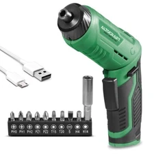 ALTOCRAFT USA 4V Foldable Cordless Screwdriver with 10pcs bits in Storage Case