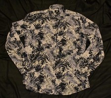 FRIDAY Shirt Men's Bold Eyecatching H M Floral Shirt Medium Long Sleeved