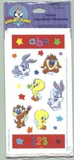 New Pack BABY LOONEY Tunes Scrapbook Stickers 4 Sheets Bugs Tweety Bird Taz