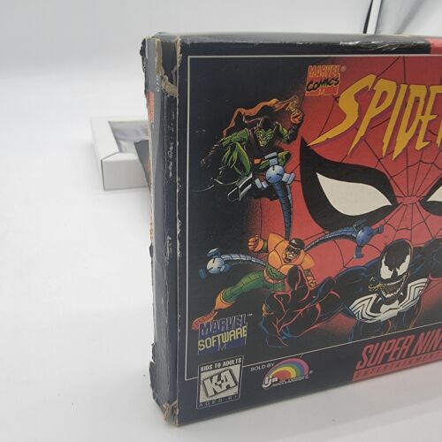 Spider-Man (SNES) Super Nintendo. CIB, manual, insert, box. - Picture 5 of 8