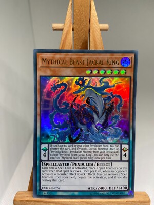 Mythical Beast Jackal King - Ultra Rare EXFO-EN026 - NM - YuGiOh | eBay Mythical Beast Jackal King - Ultra Rare EXFO-EN026 - NM - YuGiOh | eBay