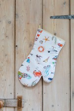 SEASIDE GAUNTLET beach oven glove seashore sea life oven mitt ovenglove coast