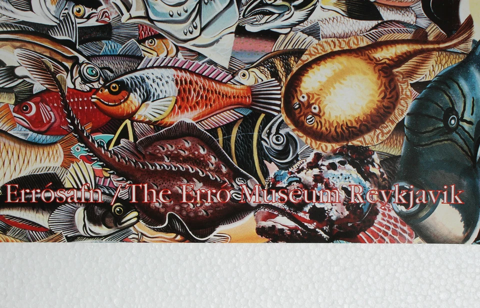 ERRO -  Fishscape (1994) Ausstellungsplakat / Offset handsigniert und datiert.  - Bild 3 von 4