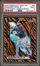 2019 Fernando Tatis Jr. Panini National RC Tiger Stripes Prizm SSP PSA 9 Pop 2