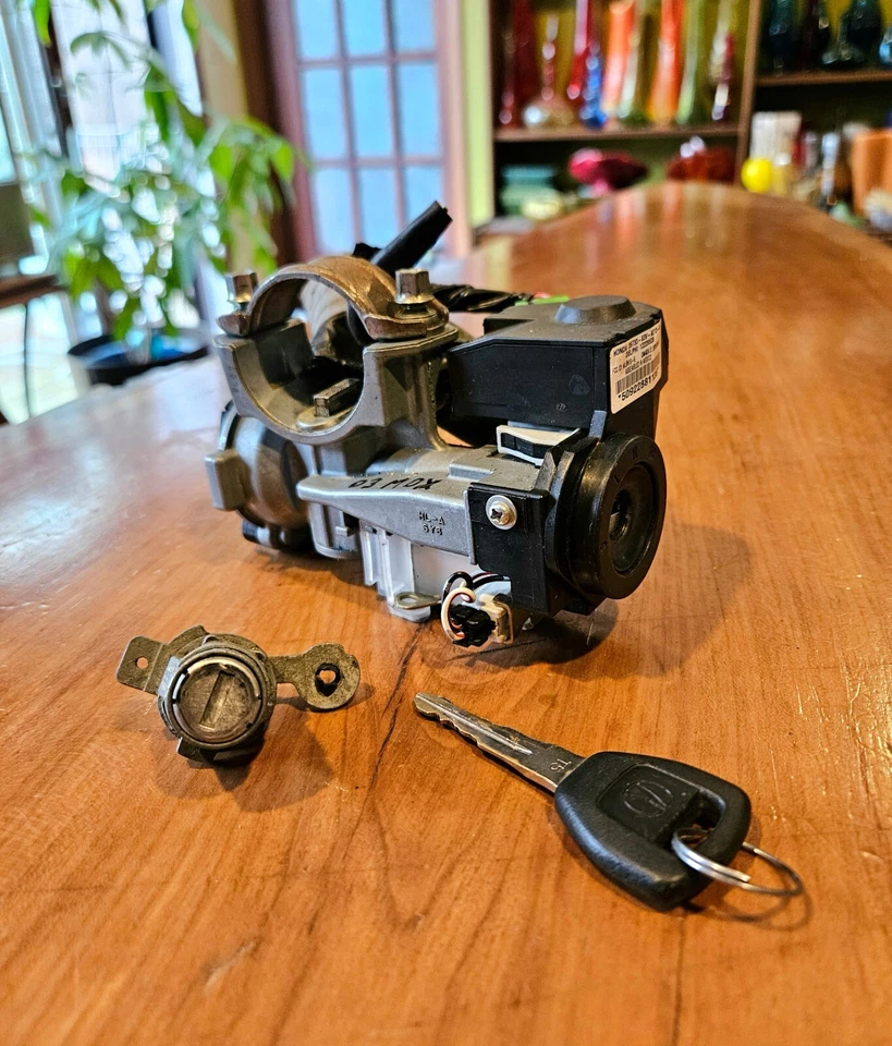 Conjunto de interruptor de encendido ACURA MDX 2001-2006 con llave y cerradura de puerta del conductor OEM Foto 4 de 4