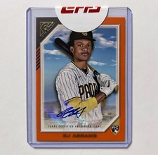 CJ Abrams 2022 Topps Gallery Orange Rookie Auto Numbered /25 Padres Nationals RC