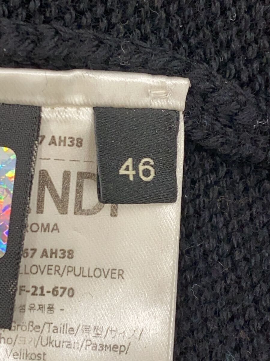FENDI knit sweater 21AW (thick 46 wool Black FZY467-AH38 FENDI knit sweater 21AW (thick 46 wool Black FZY467-AH38