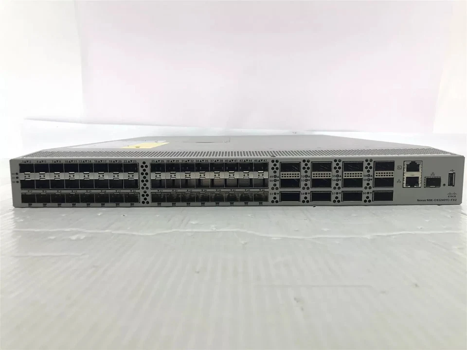 Cisco N9K-C93240YC-FX2 Nexus 9300 with 48p 10/25G SFP+ and 12p 100G QSFP28 - Image 2 of 4