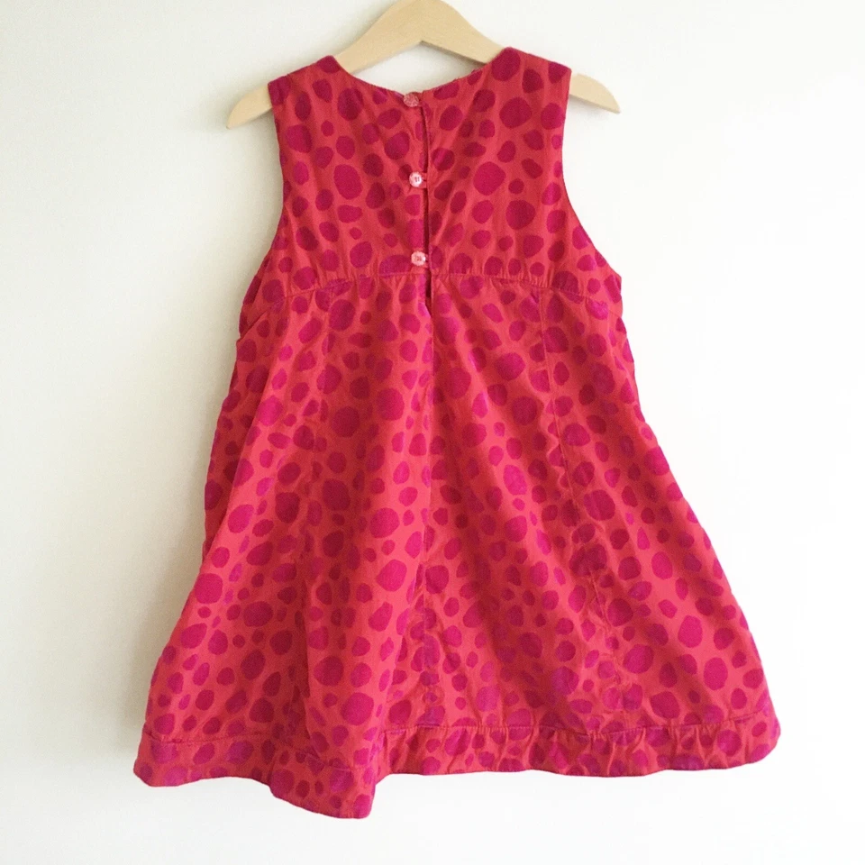 Маслянистый размер 6 116 см платье без рукавов розовый поднятый пятно узор Расклешенный вечеринки - Изображение 4 из 4