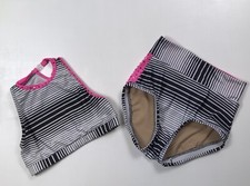 Nine18 Designs Girls XXL Two Piece Custom Lyrical Competition Dancewear Hot Pink