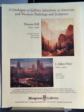 THOMAS HILL / J ALDEN WEIR  ART PIECES ORIG VTG 1999 ADVERTISEMENT,