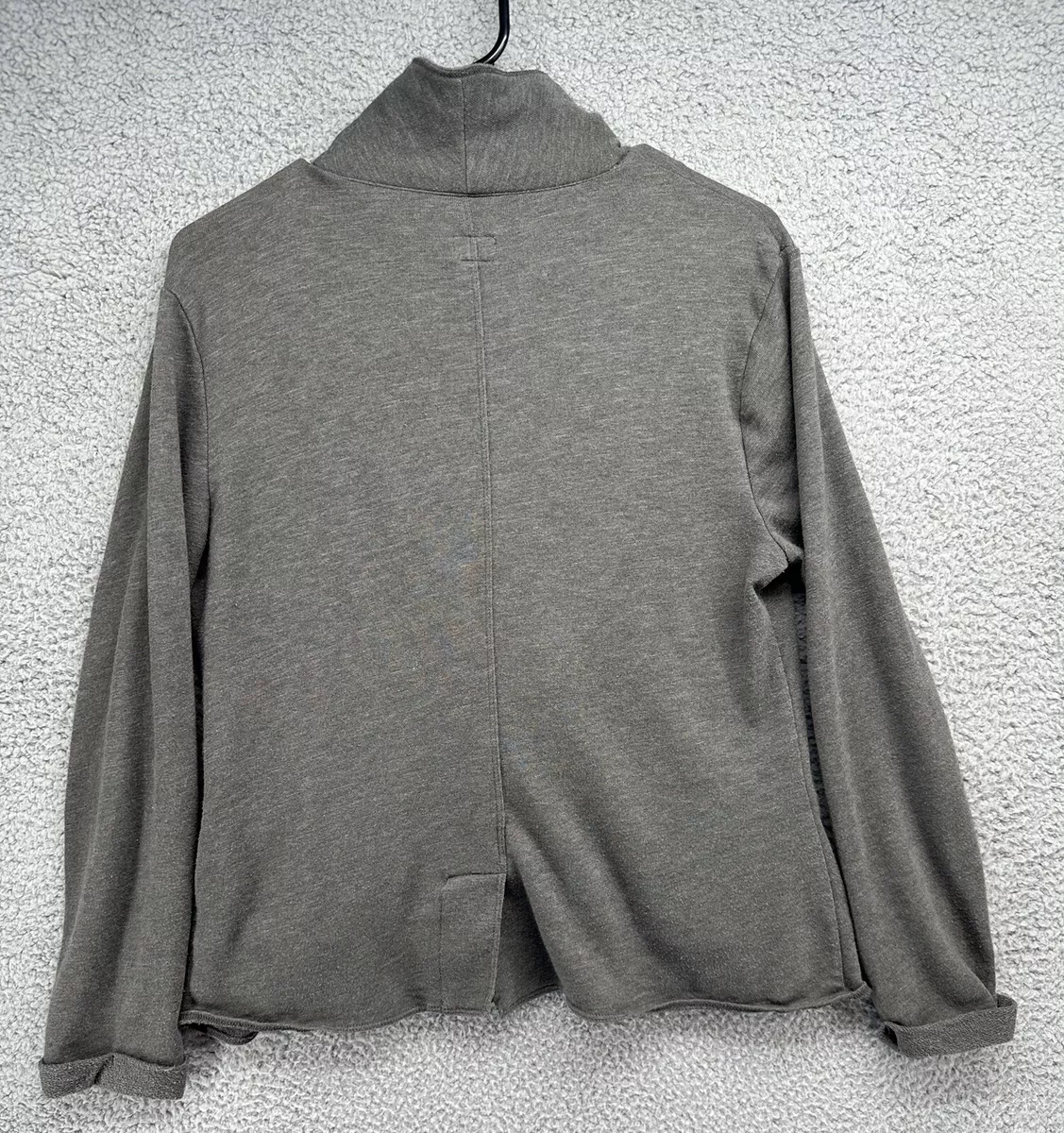 Converse One Star Gray Cardigan Women s Size Large With Button eBay