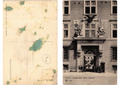 CPA AK TORINO Kaserne Pietro Micca - Eingang ITALIEN (398068)