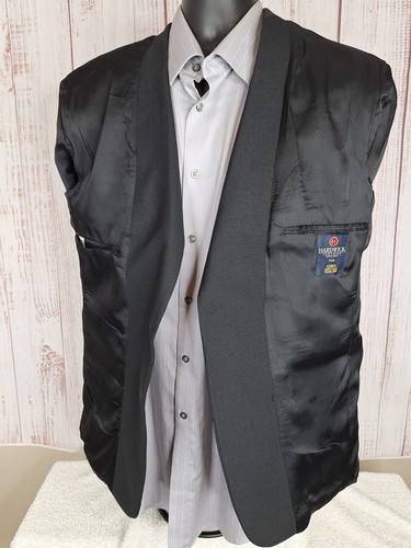 Hardwick Clothes Sport Coat Blazer Mens 40S Black Gold Button - Picture 7 of 10