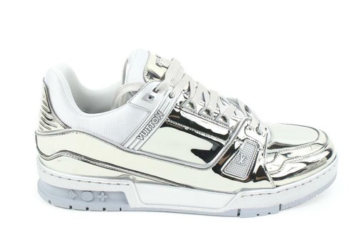 louis vuitton sneakers silver