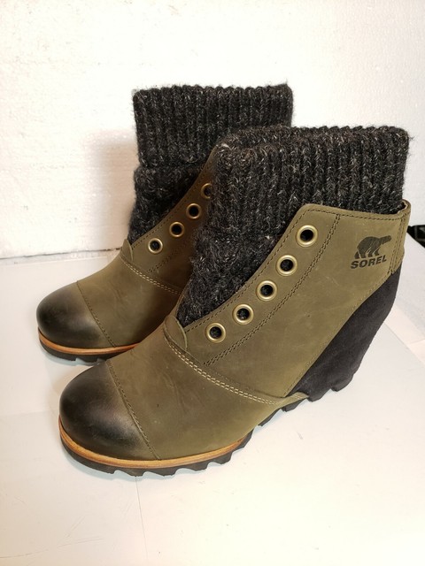 lea wedge boot