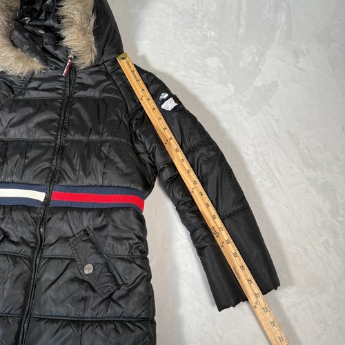 Tommy Hilfiger Winter Coat Youth Girl Size M 8 / 10 Full Zip Fleece Lined Hooded - Picture 4 of 17