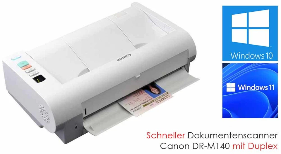 Canon DR-M140 Fast 40 S/M Duplex Document Scanner A4 For Windows 7 10 11 129 - Image 4 of 4