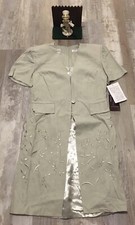 Karin Stevens Dress Adult Size 4 Mint Green Rayon Button-Down Vintage Women $99