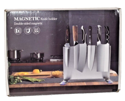 EVV Double Sided Magnetic Knife Holder Block New In Box