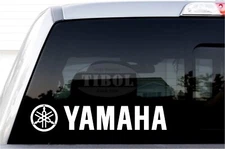 2x YAMAHA with Logo Decals YAMAHA Stickers Helmet Bike ATV PWC Jetski UTV