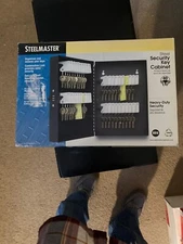 STEELMASTER Heavy Duty Steel Security Key Cabinet w/ Lock 40 key Black